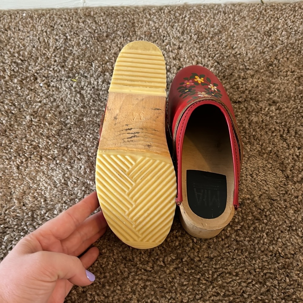 Mia anatomisk botten red floral clog - Picture 4 of 4